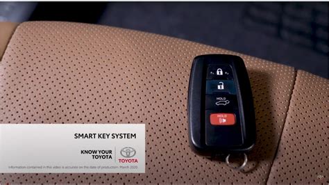 Toyota smart key system 2023